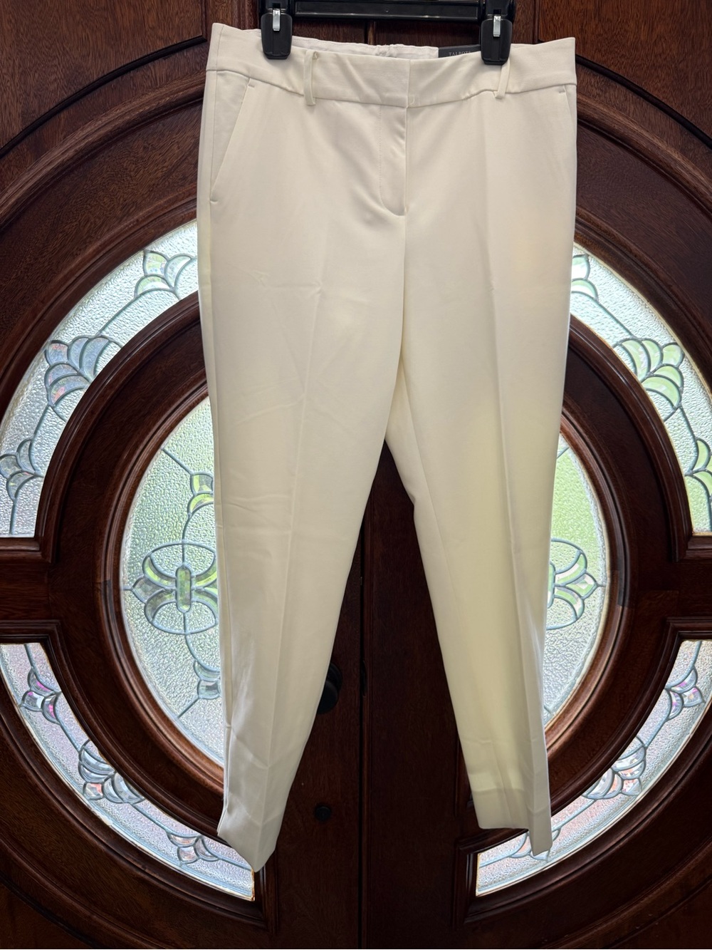 Talbots Cream Ankle Trousers - Cropped Straight Leg